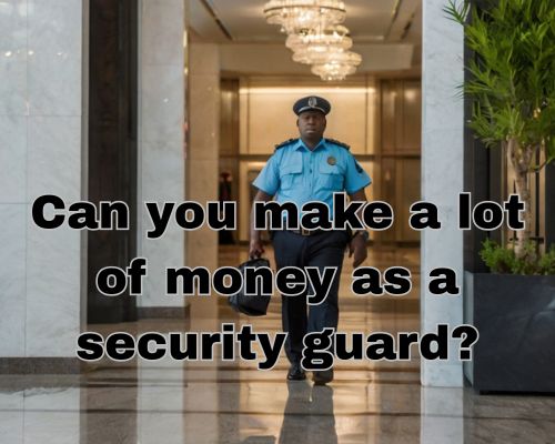 a security guard working and roving